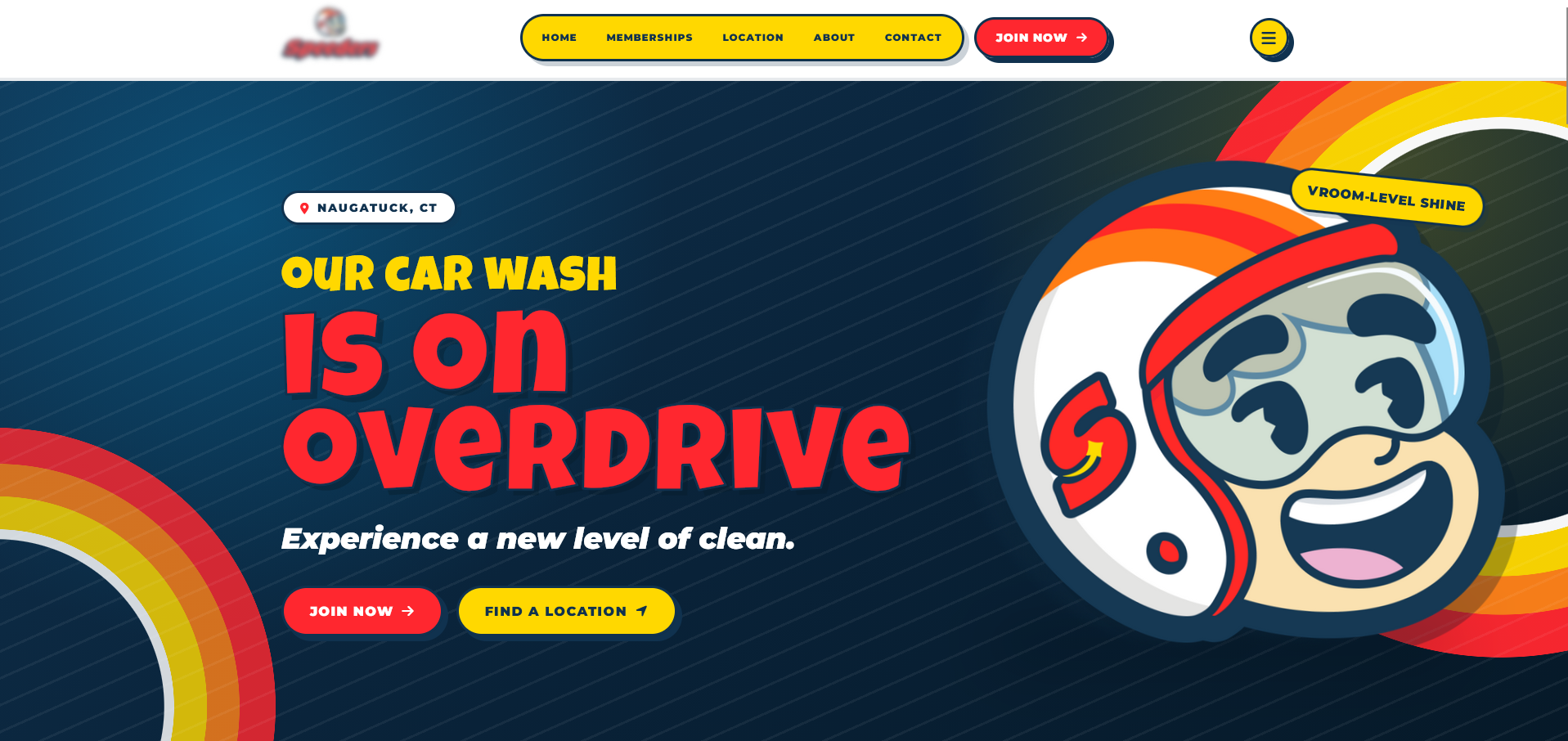 Speeders landing page screenshot